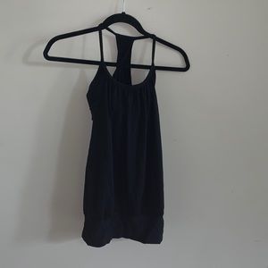 Lululemon black shirt with built in bra